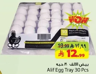 Alif Egg Tray 30 Pcs