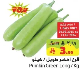 قرع اخضر طويل