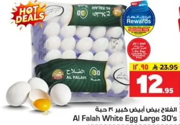 Al Falah White Egg Large 30's