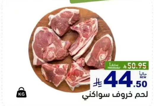 Fresh lamb meat.