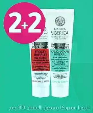 Natural Siberian Toothpaste with Frosty Berries and Kamchatkan Mineral.